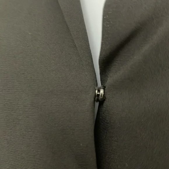 Pleione | surplice Black Faux Wrap Roll Up Sleeves Blouse - Picture 3 of 9